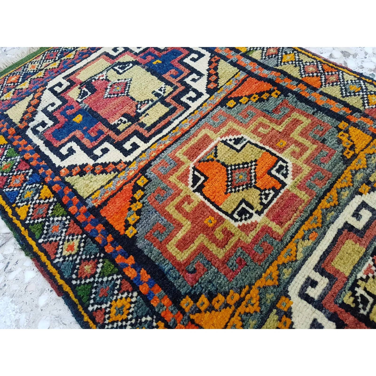 Vintage Yastik Rug 22'' x 39''