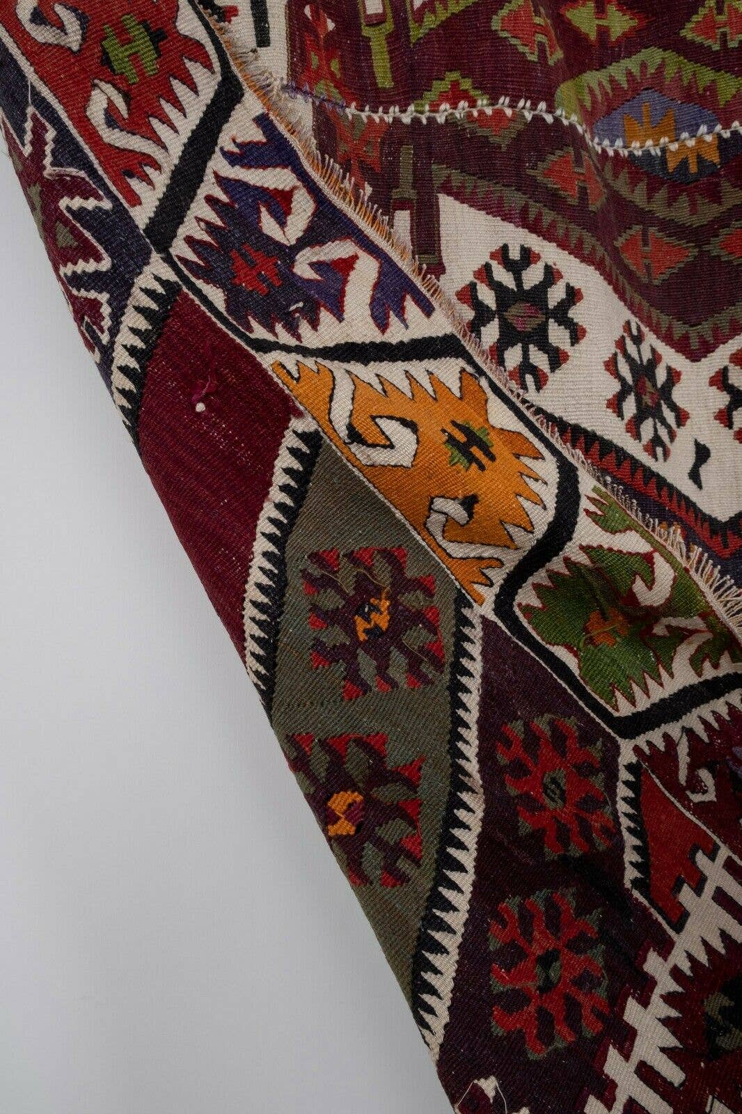Vintage Turkish Kilim Runner 2'6'' x 12'6''