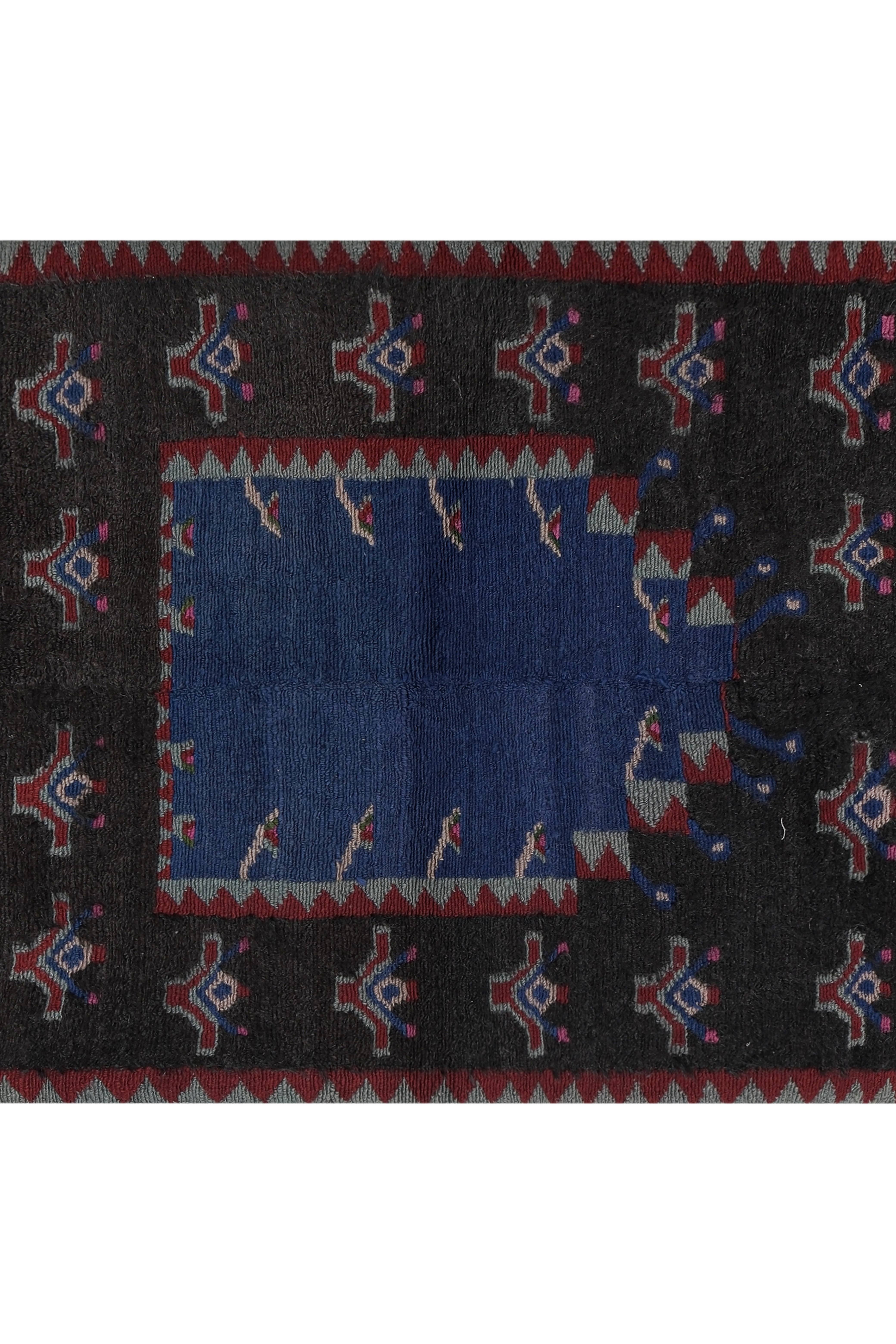 Vintage Turkish Shaggy Rug 40'' x 55''