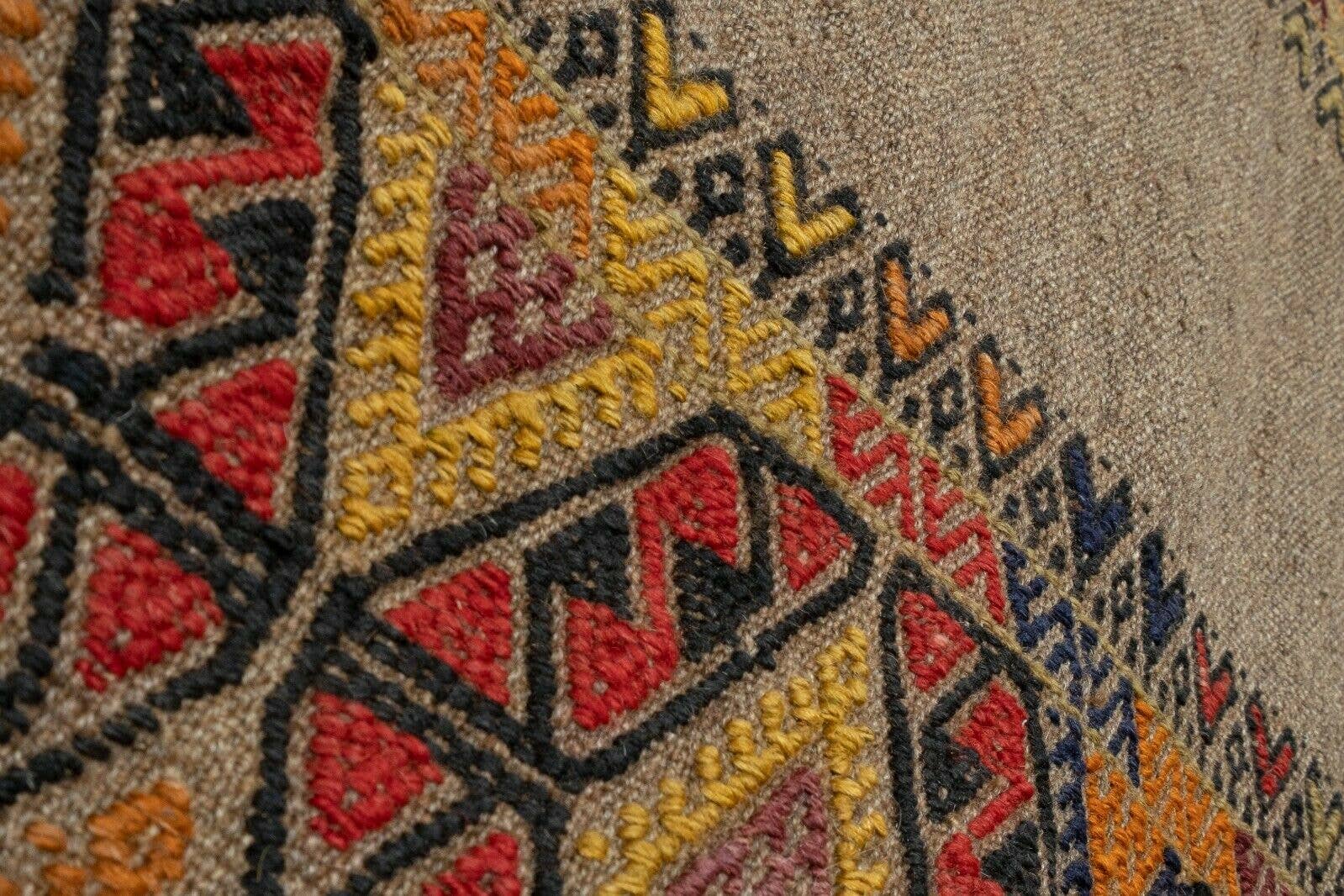 Vintage Turkish Kilim Runner 1'9'' x 13'