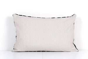 Zebra Silk Ikat Velvet Pillow Cover | 16'' x 24''