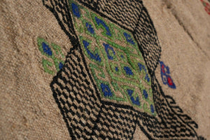 Vintage Turkish Karapinar Kilim Rug 4'7'' x 7'5''