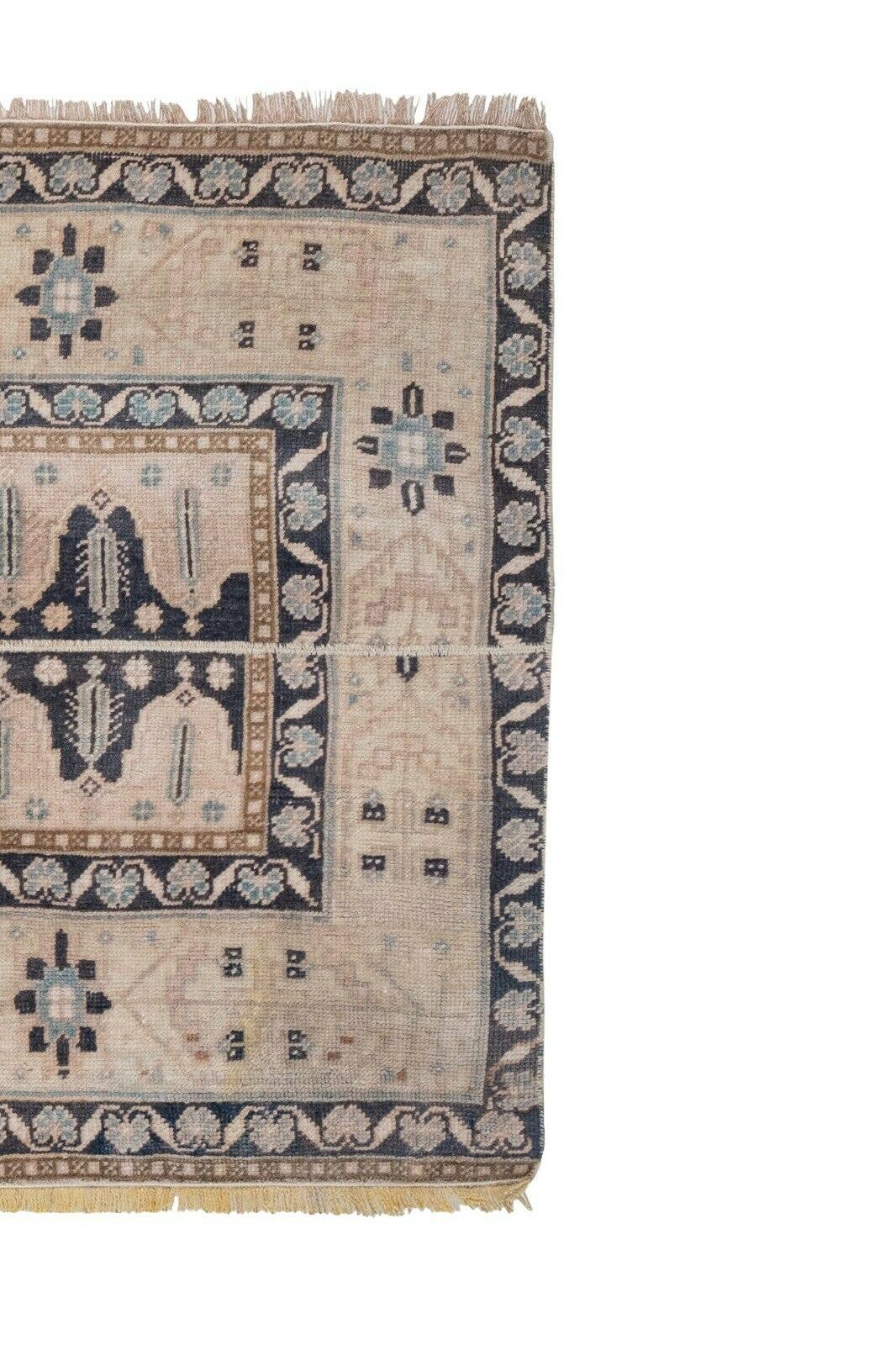Vintage Turkish Karapinar Rug 34'' x 57''