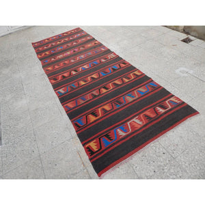 Vintage Turkish Kilim Runner 3'6'' x 9'6''