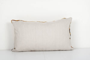 Silk Ikat Velvet Pillow Cover | 15'' x 25''