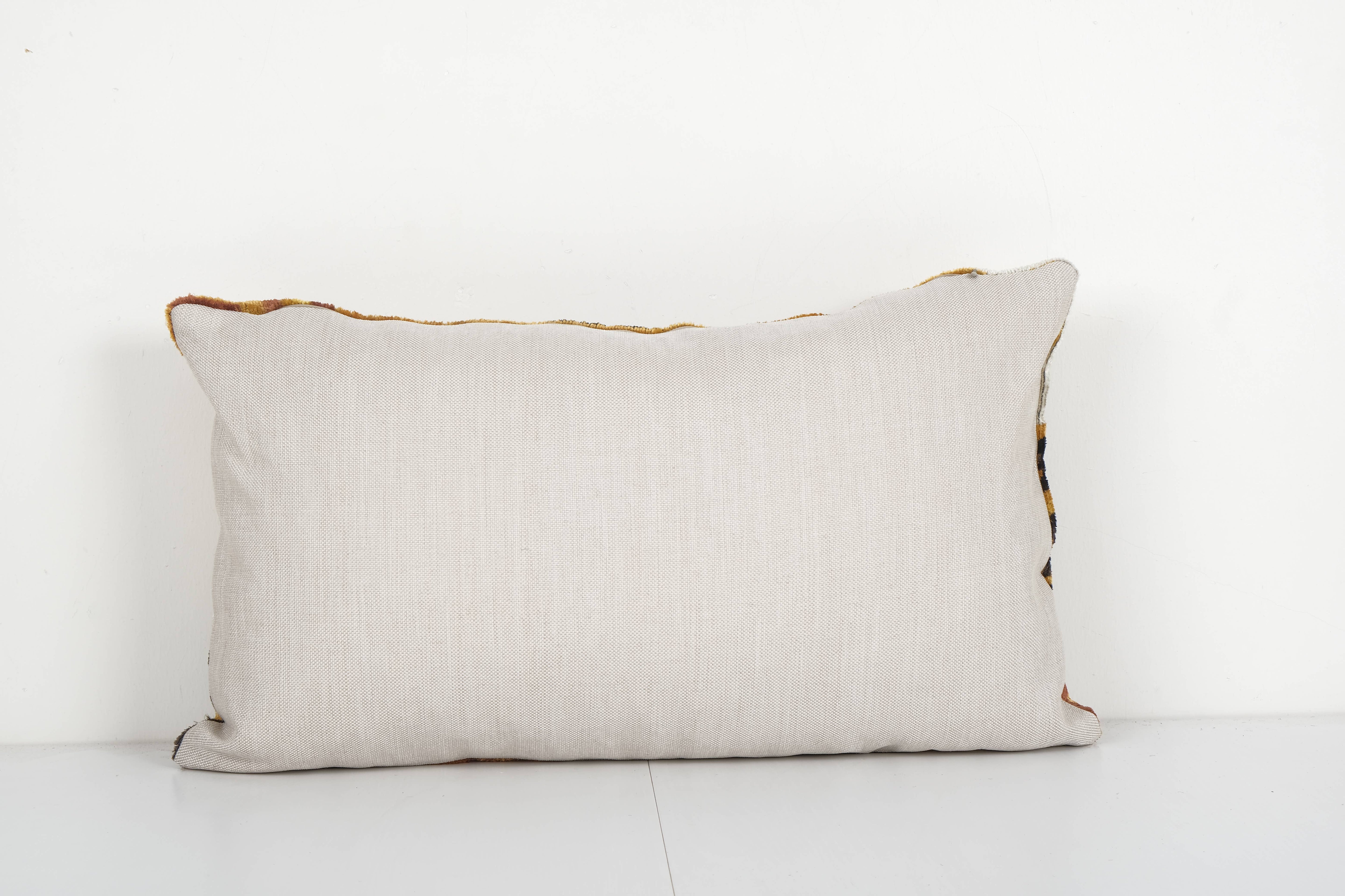 Silk Ikat Velvet Pillow Cover | 15'' x 25''