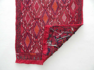 Vintage Turkish Anatolian Kilim Rug 22'' x 37''