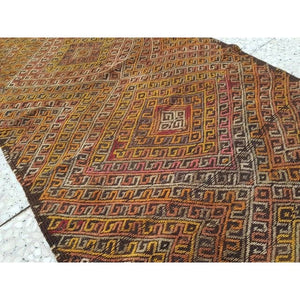 Vintage Turkish Kilim Runner 2'4'' x 8'9''
