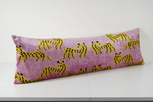 Silk Ikat Velvet Pillow Cover | 16'' x 48''