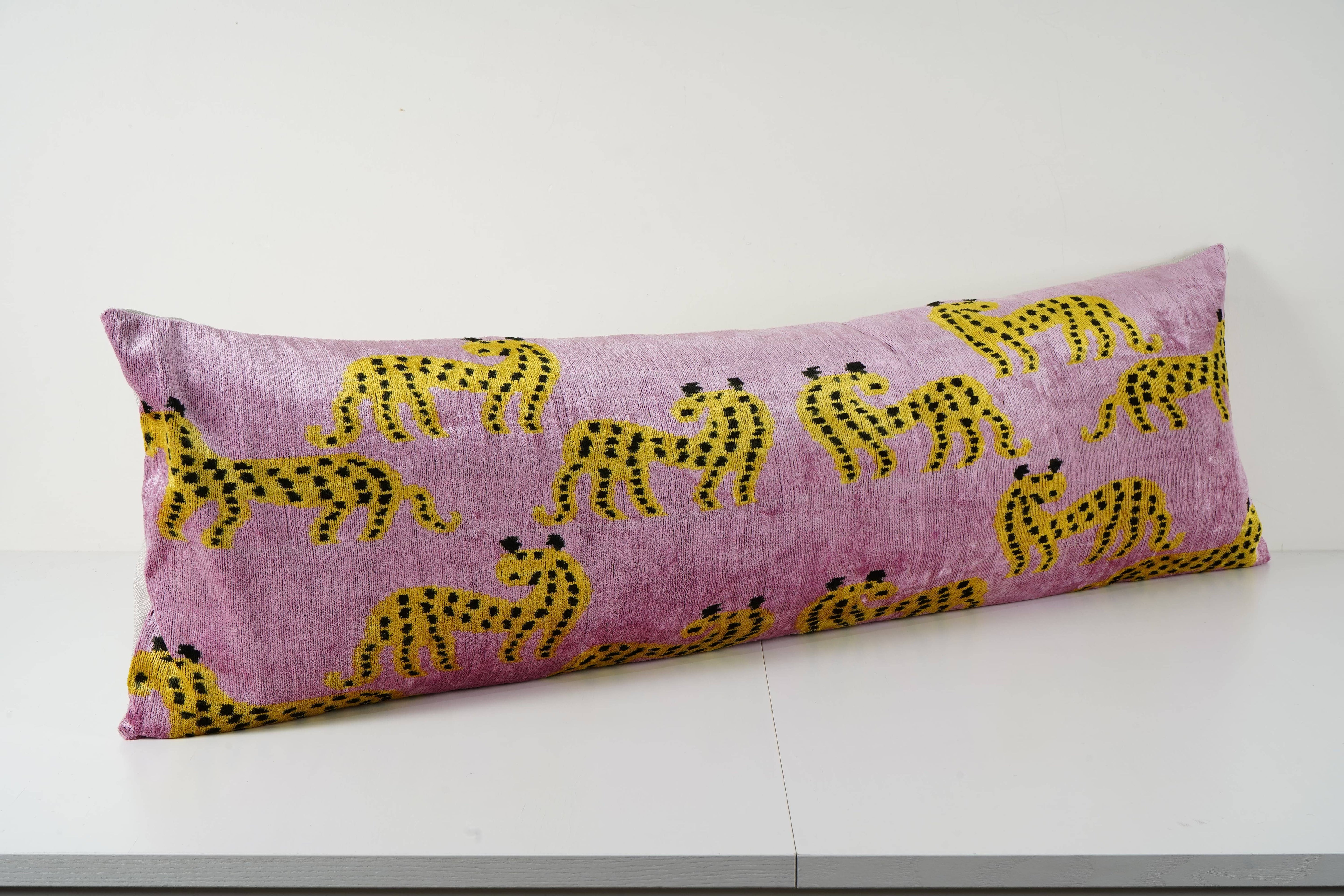 Silk Ikat Velvet Pillow Cover | 16'' x 48''
