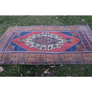 Vintage Turkish Rug 4'3'' x 7'10''