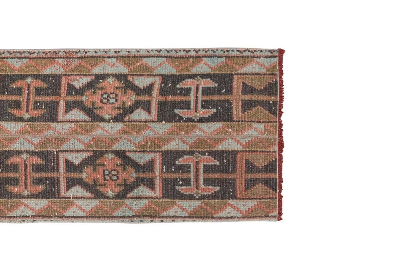 Vintage Turkish Runner Rug 1'7'' x 9'7''