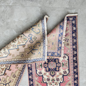 Vintage Oushak Yastik Rugs Set of 2 | 22'' x 40''