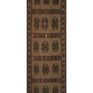 Vintage Turkish Aubusson Kilim Runner 1'9'' x 21'4''