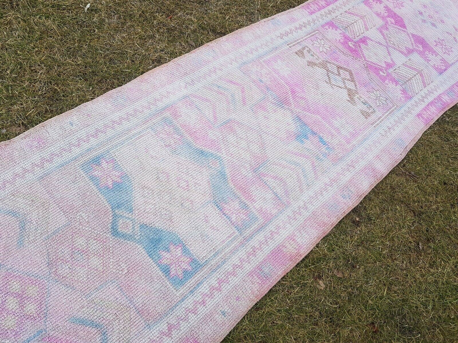 Vintage Kurdish Runner Rug 2'9'' x 13'3''