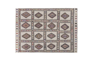 Vintage Turkish Kilim Rug 4'11'' x 6'10''