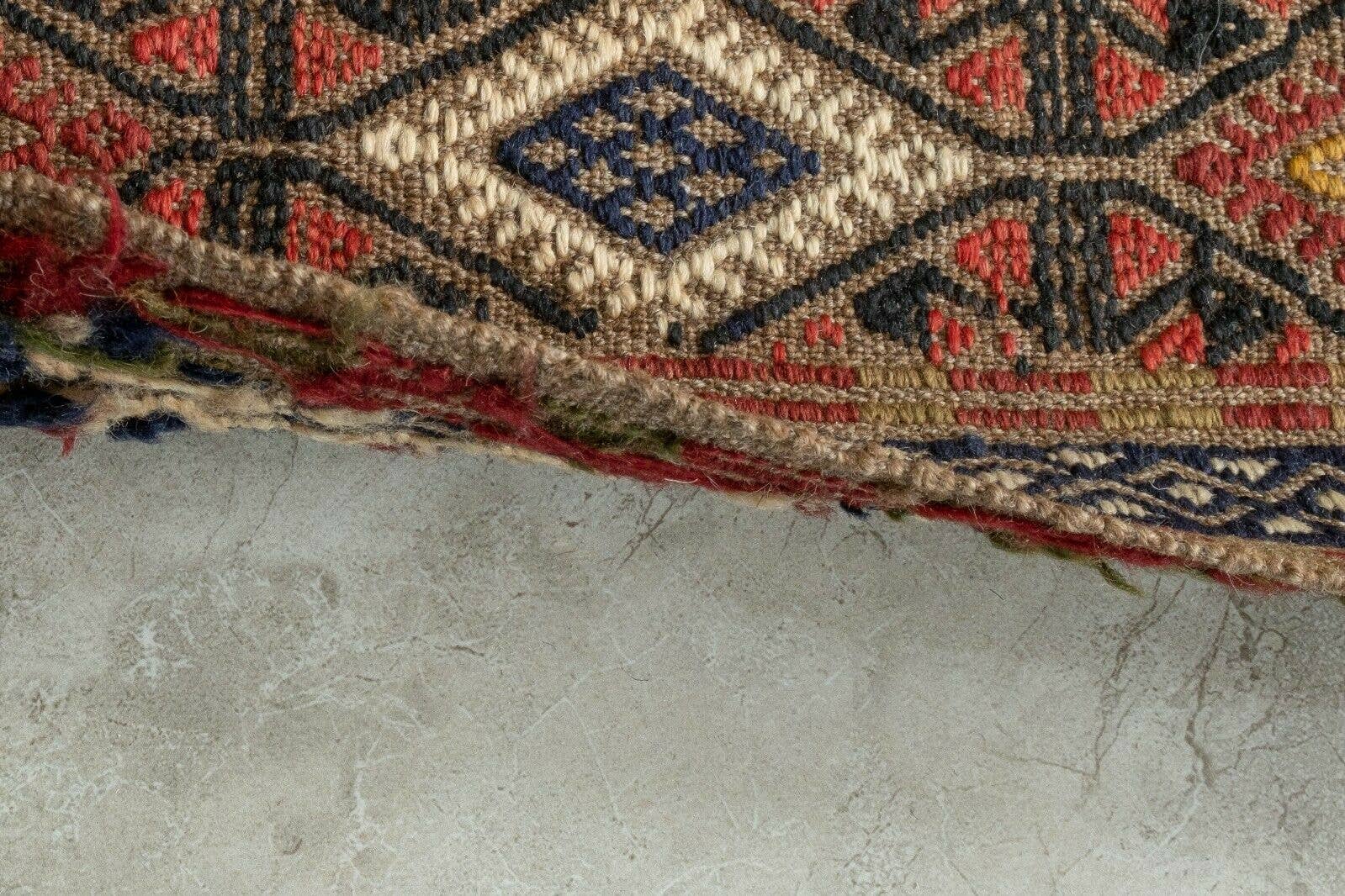 Vintage Turkish Kilim Runner 1'9'' x 13'