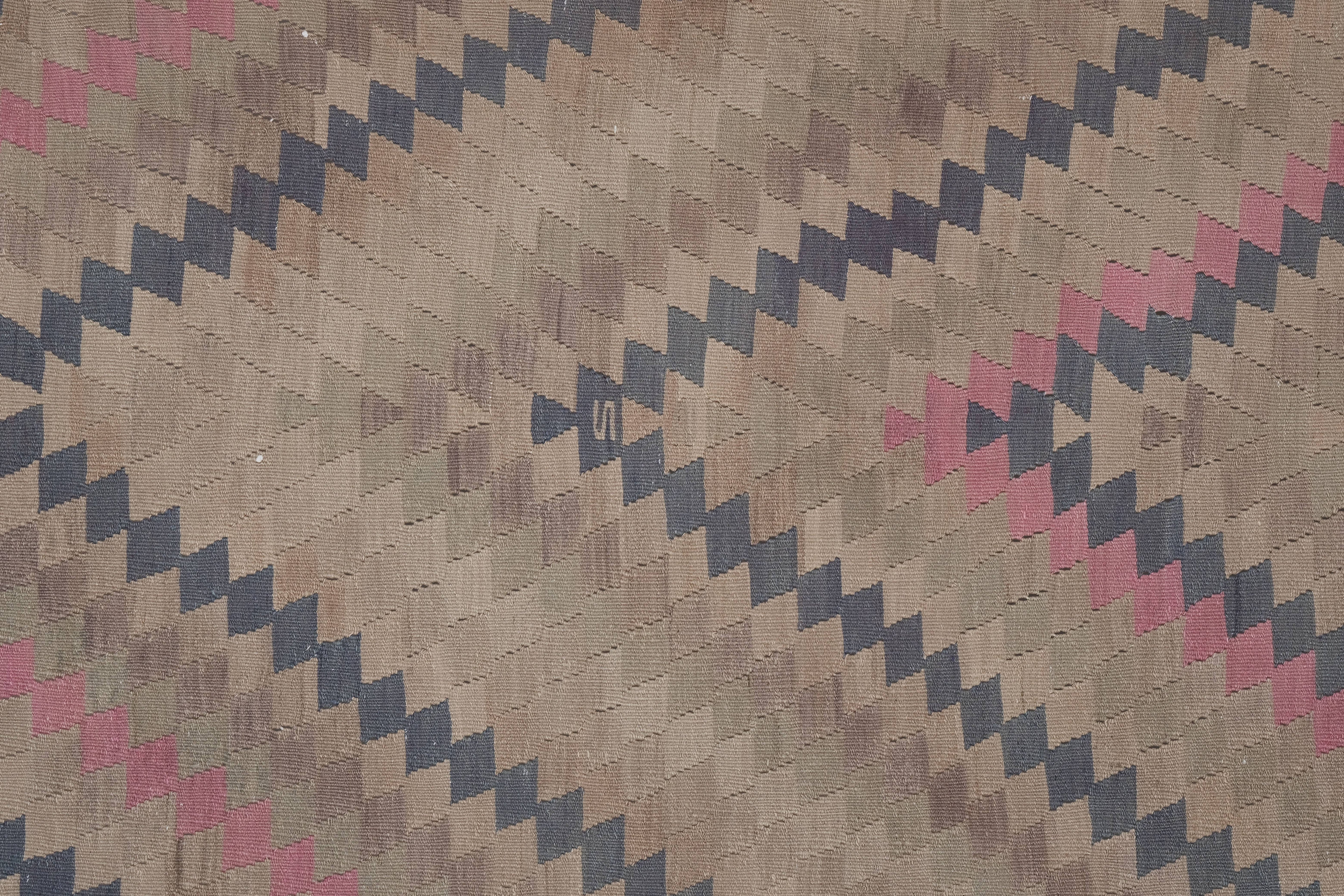 Vintage Turkish Kilim Rug 4'11'' x 11'6''