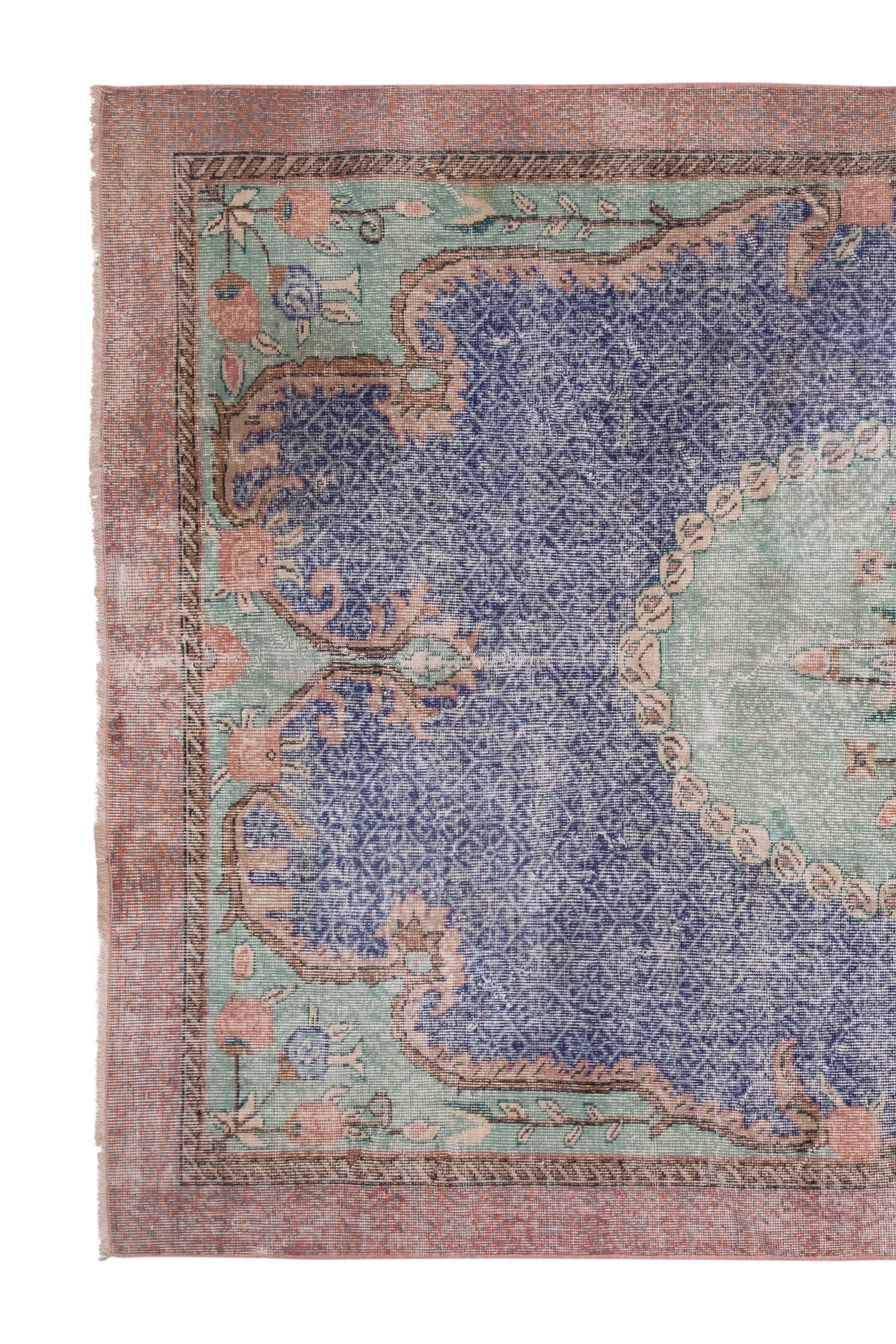 Vintage Oushak Rug 6'4'' x 10'