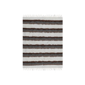 Handwoven Siirt Wool Blanket 5'3'' x 6'11''