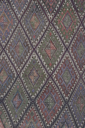 Vintage Turkish Cicim Rug 4'11'' x 6'5''