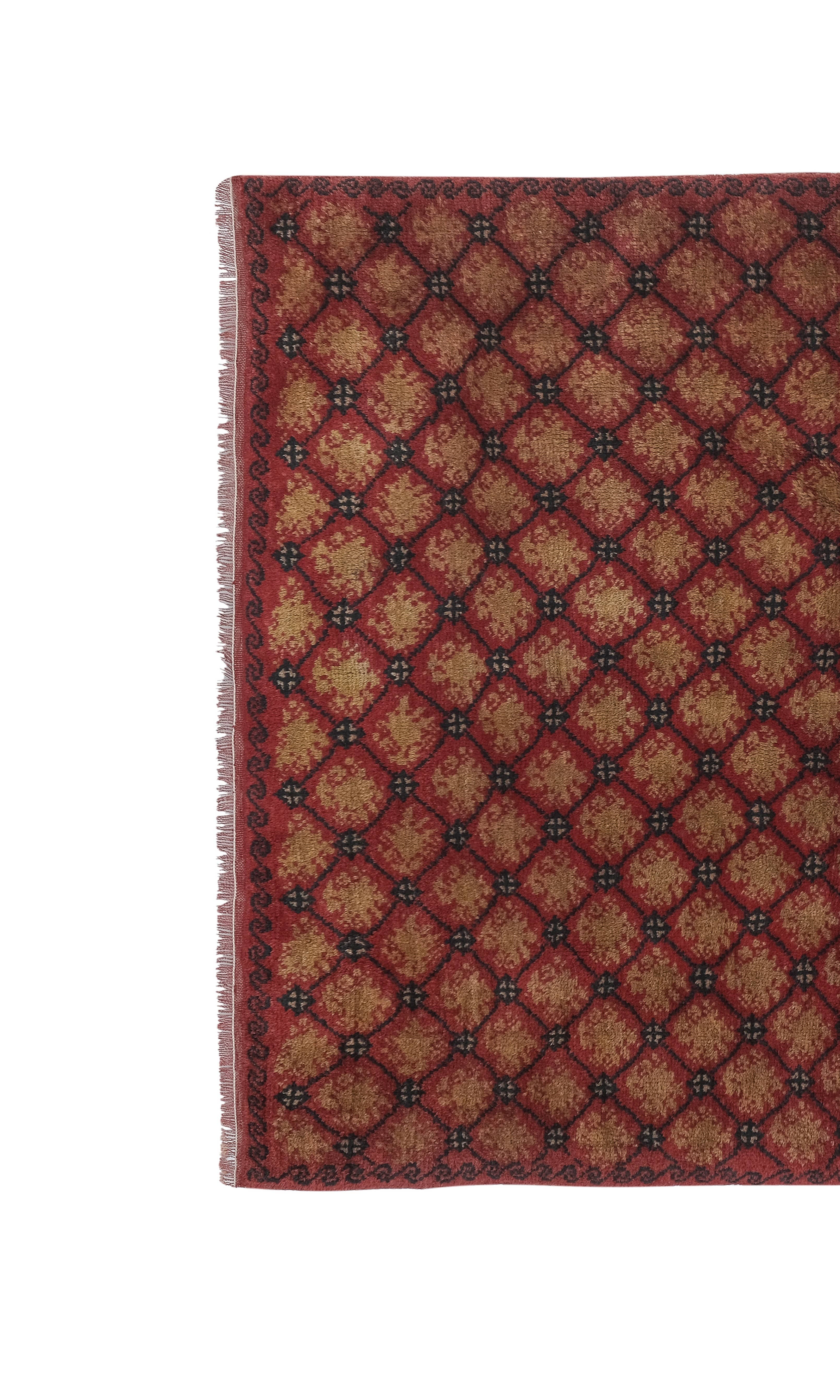 Vintage Turkish Tulu Rug 4'3'' x 5'7''