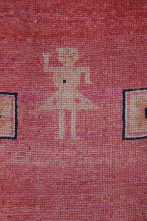 Vintage Turkish Runner Rug 3'2'' x 10'