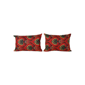 Uzbek Roller Printed Pillow Cover Set of 2 | 15'' x 23''