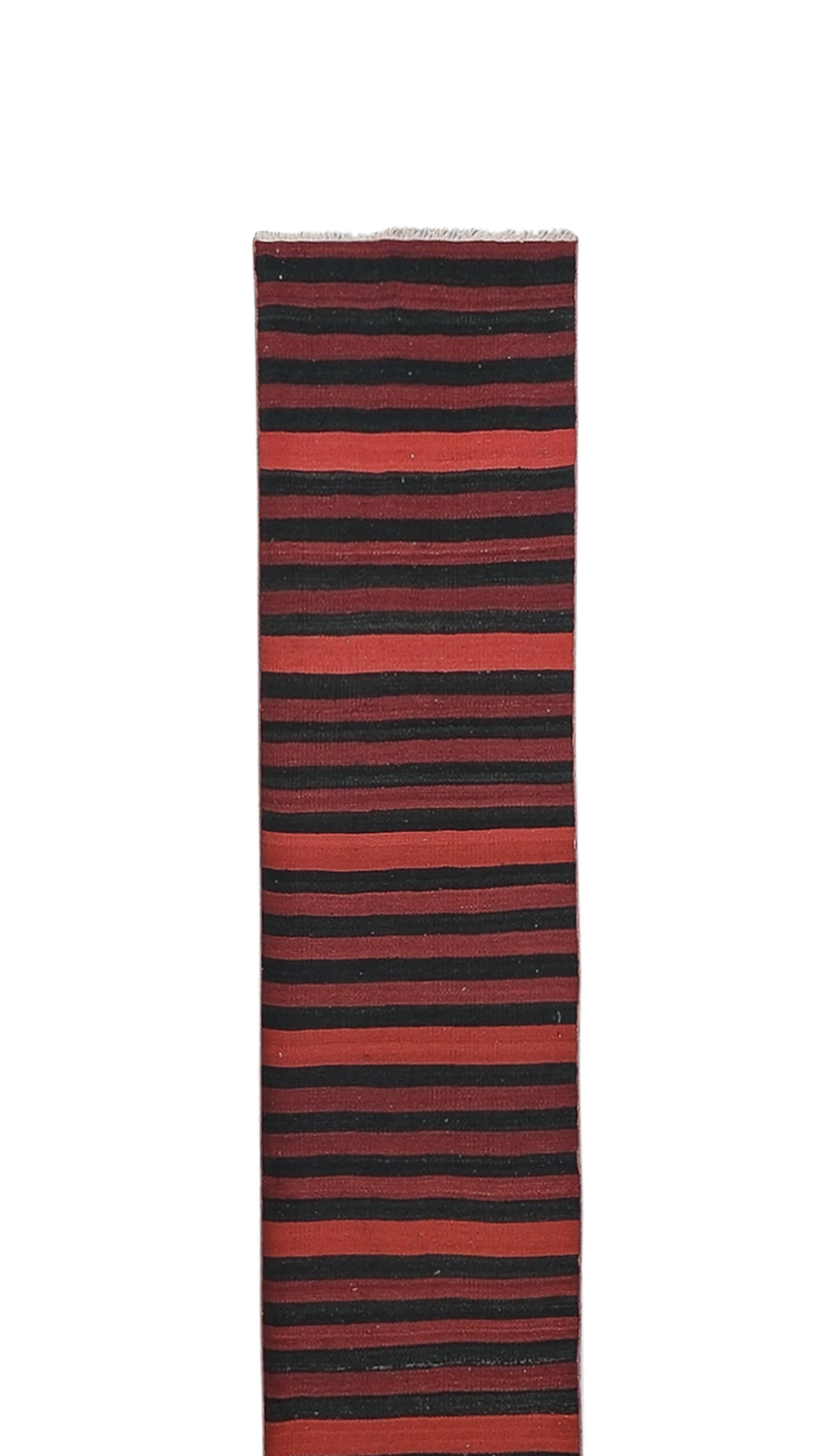 Vintage Turkish Kilim Runner 2'1'' x 22'8''