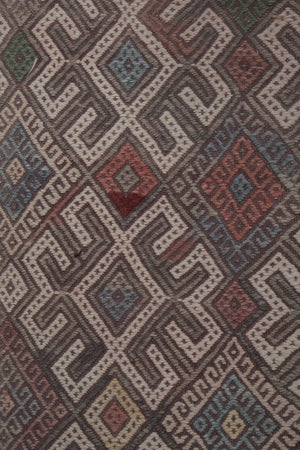 Vintage Turkish Kilim Runner 2'4'' x 8'10''
