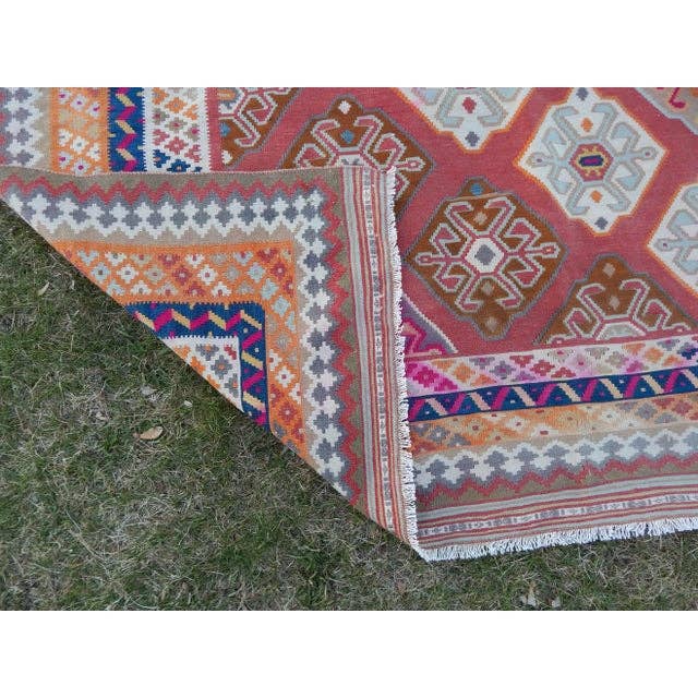 Vintage Turkish Anatolian Kilim Rug 5'1'' x 9'8''