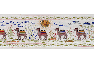 Camel Silk Suzani Wall Hanging & Bedspread 1'8'' x 6'3''