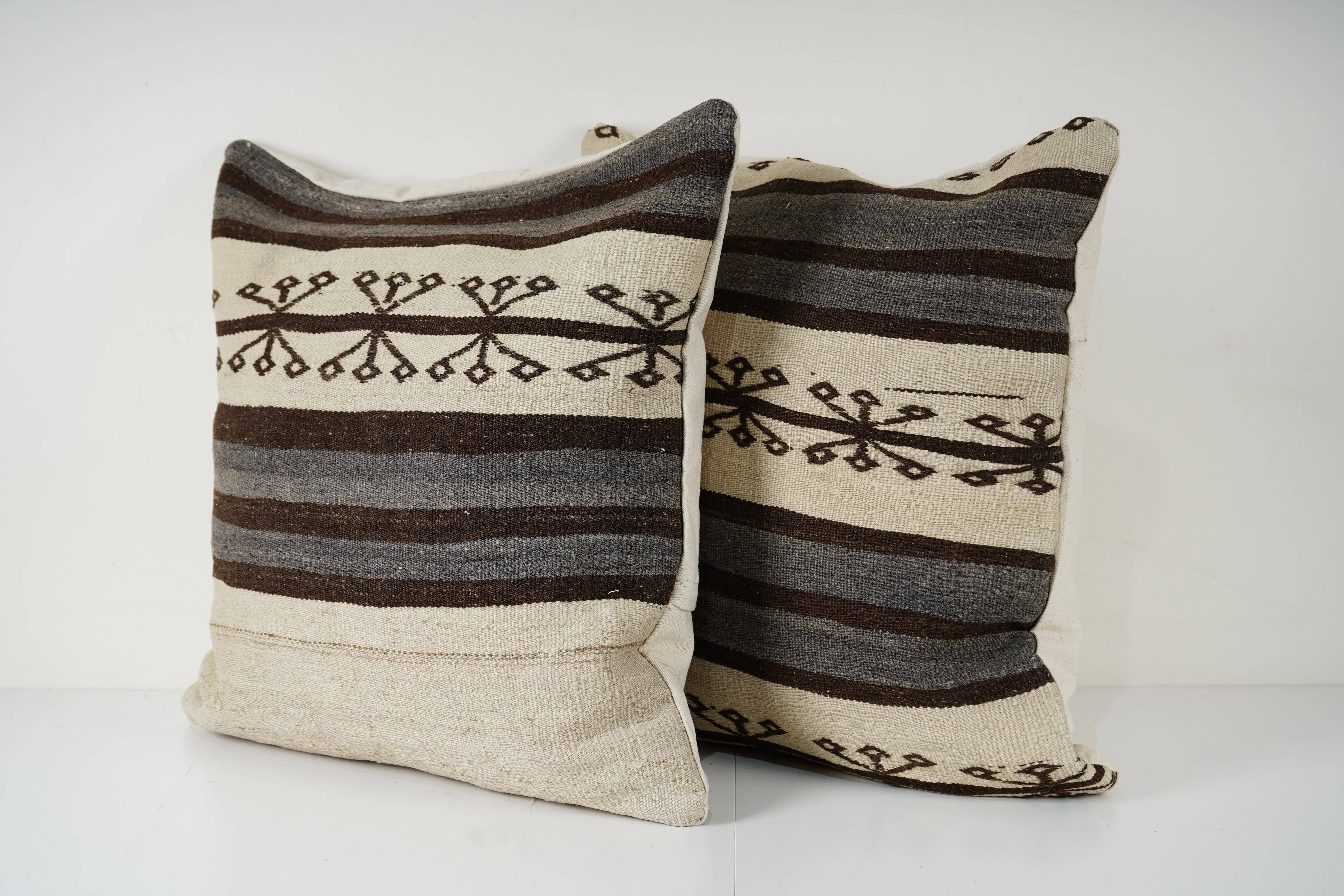Kilim Pillow Cover Set of 2 | 24'' x 24''