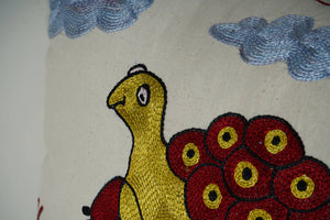 Turtle Suzani Pillow Cover Set of 2 | 19'' x 19''