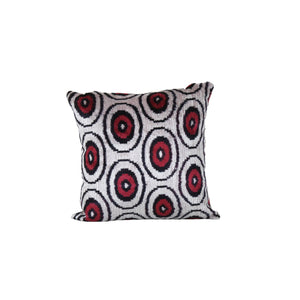 Silk Ikat Velvet Pillow Cover | 18'' x 18''