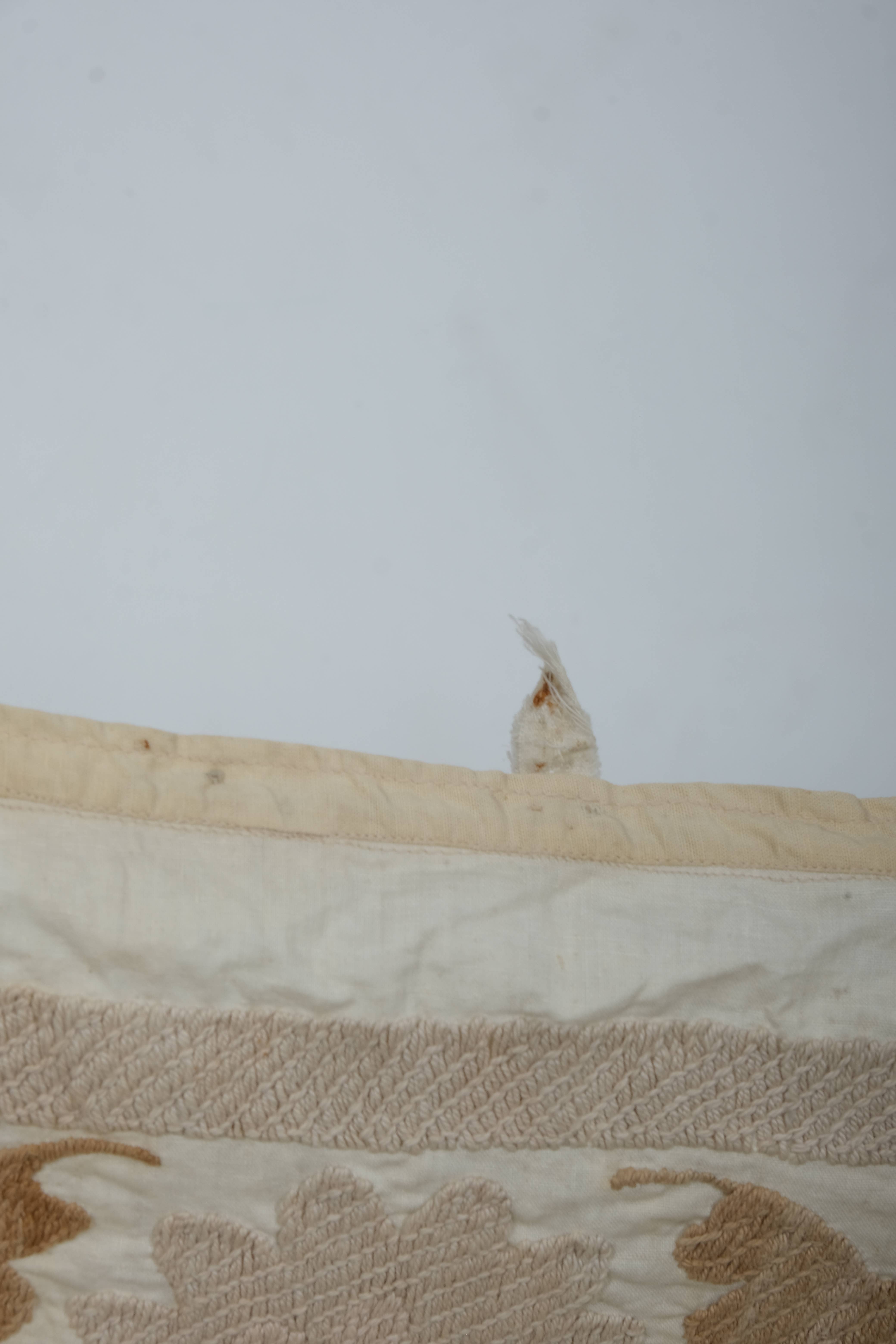 Hand-Embroidered Suzani Wall Hanging & Tablecloth 4'3'' x 4'6''