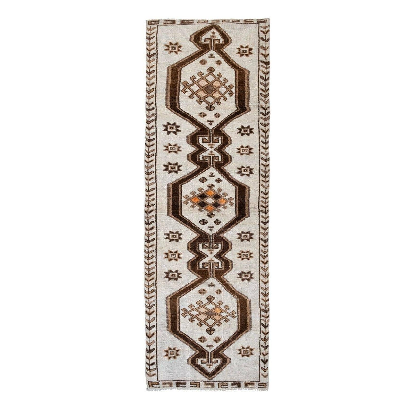 Vintage Herki Runner Rug 3'10'' x 12'1''
