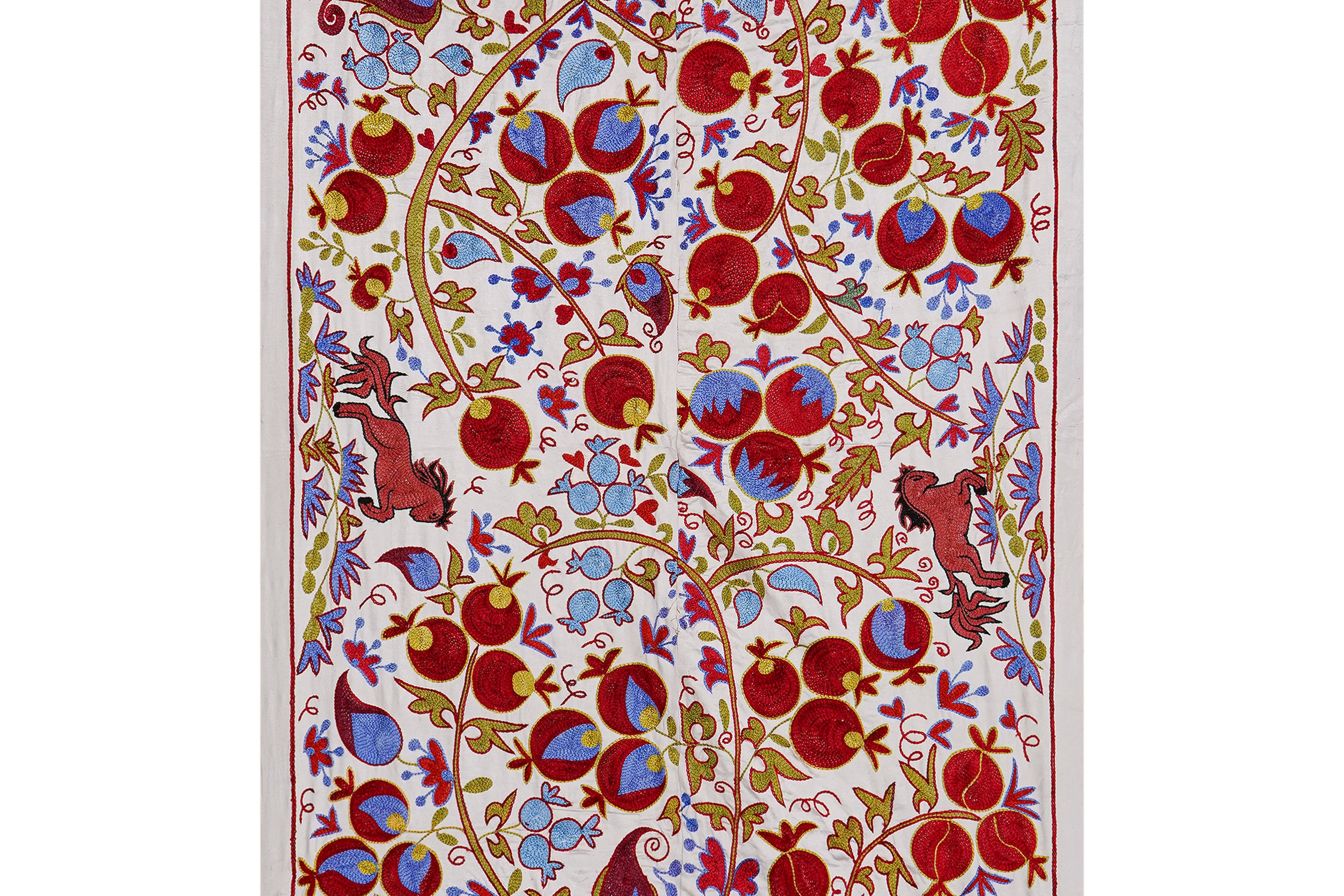 Horse Suzani Wall Hanging & Bedspread | 3'3'' x 6'