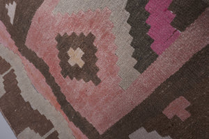 Vintage Turkish Kilim Runner 2'5'' x 20'8''
