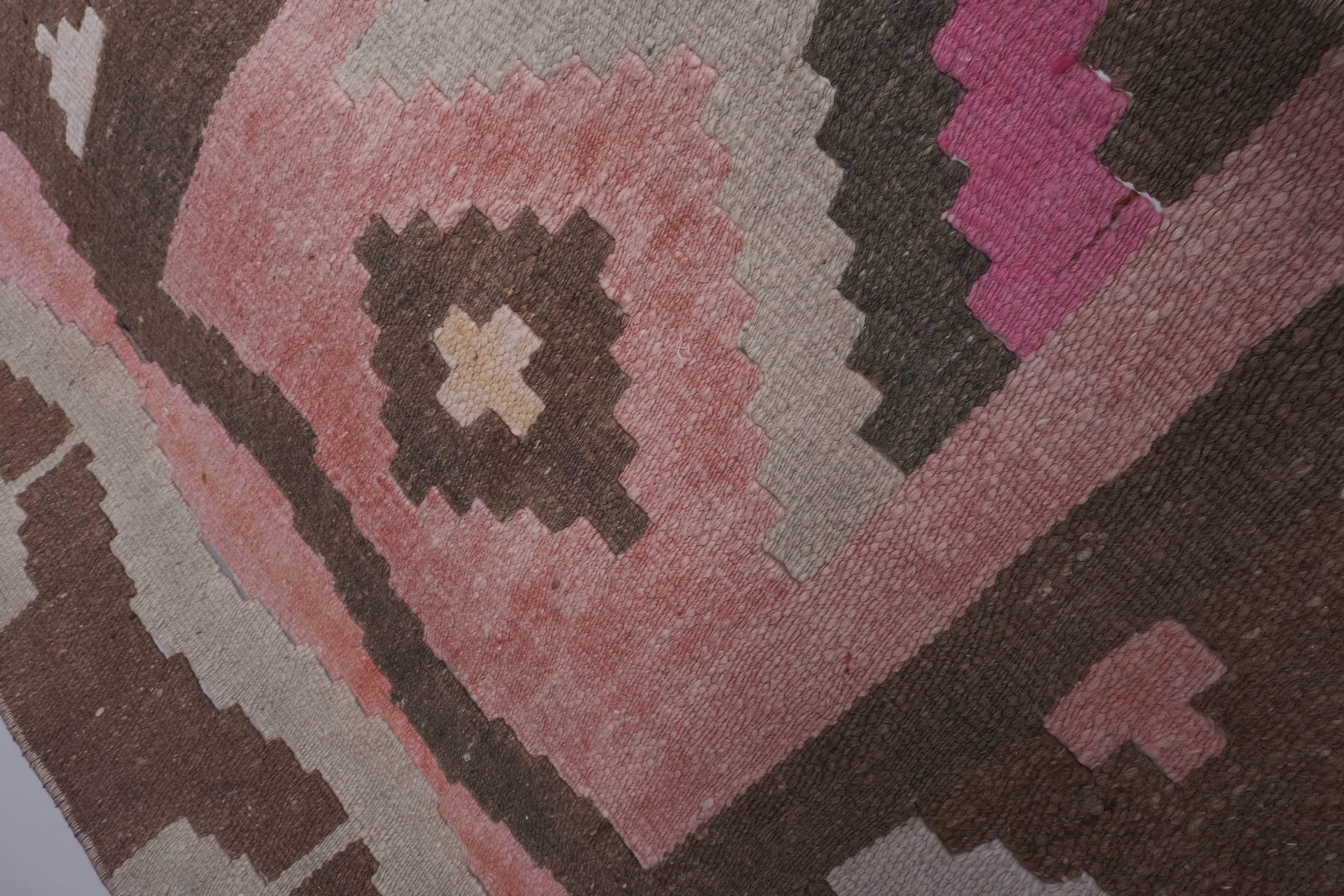 Vintage Turkish Kilim Runner 2'5'' x 20'8''