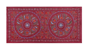 Silk Suzani Wall Hanging & Bedspread | 3'1'' x 6'2''