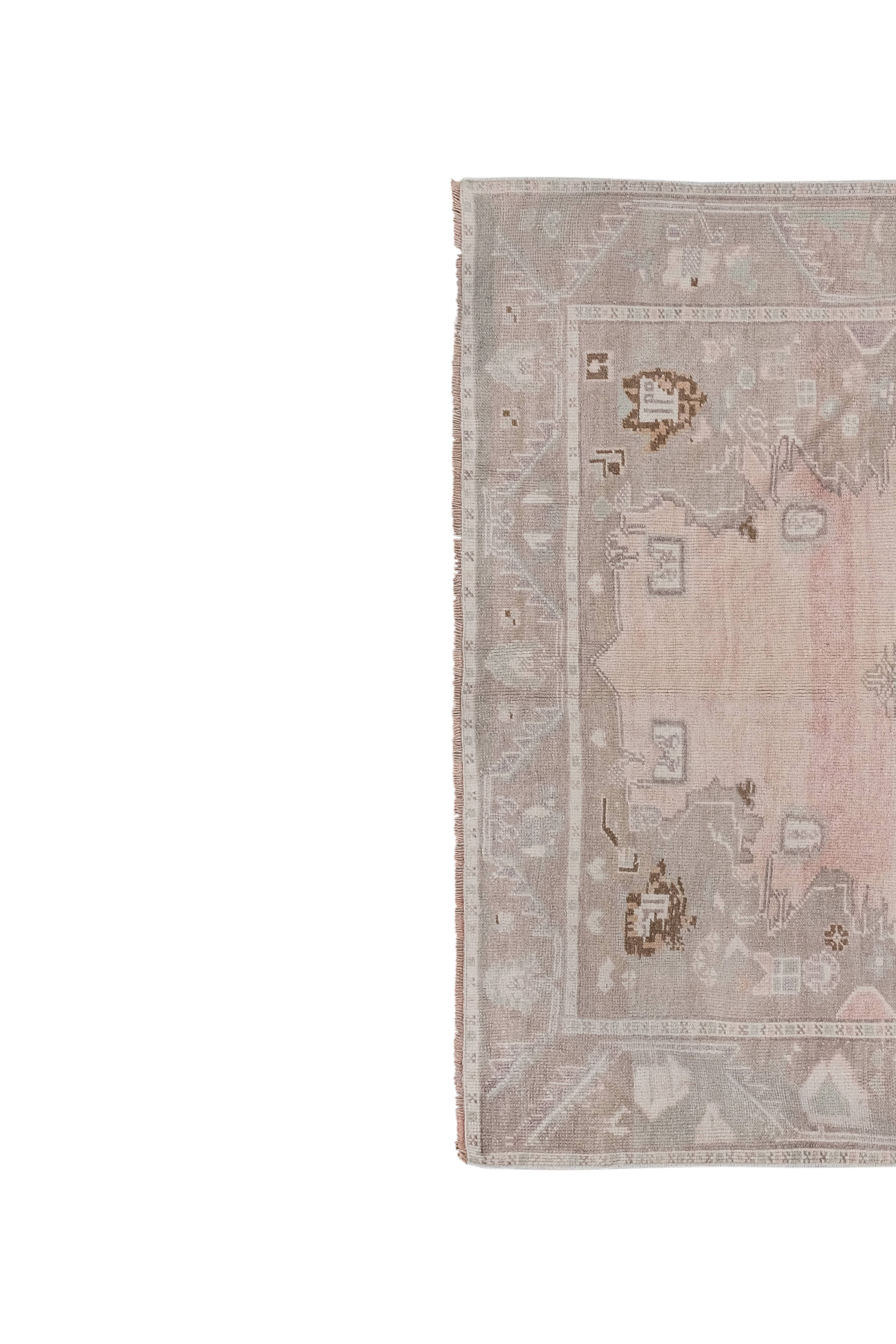 Vintage Oushak Rug 5'6'' x 8'7''