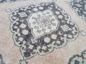 Vintage Turkish Anatolian Oushak Runner 3'6'' x 12'5''