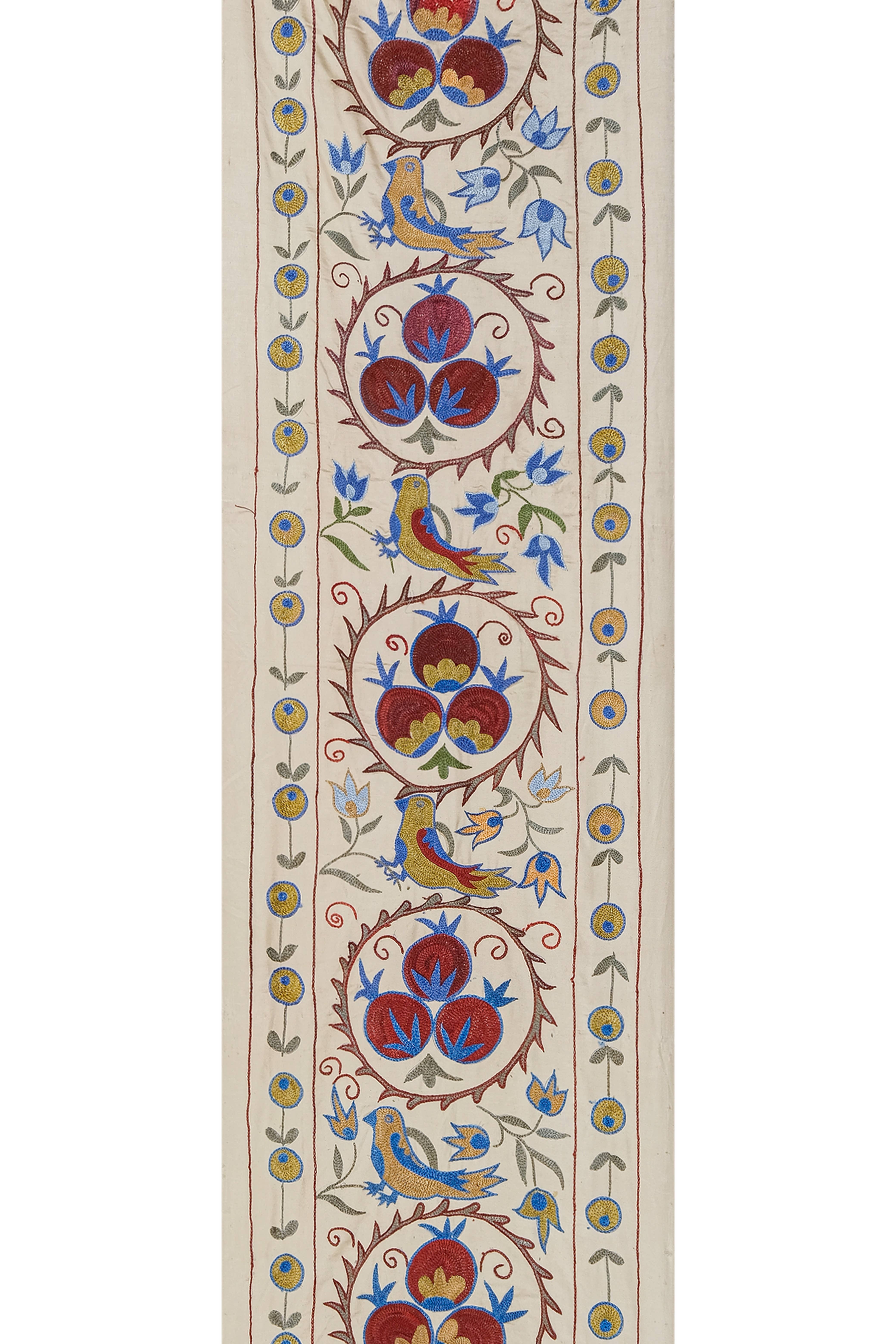 Bird Suzani Table Runner | 1'9'' x 6'2''