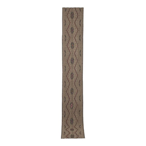 Vintage Turkish Kilim Runner 1'8'' x 12'3''