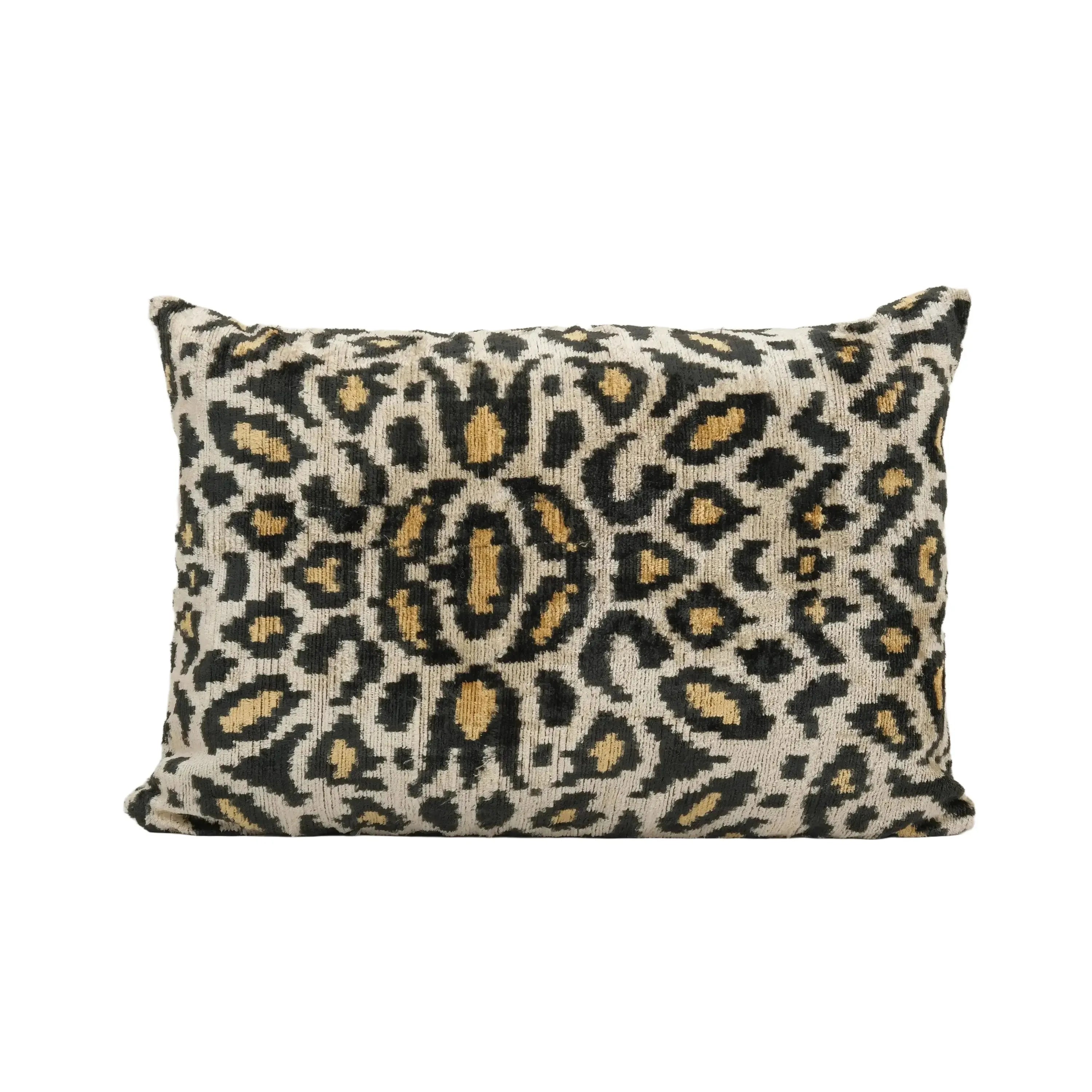 Silk Ikat Velvet Pillow Cover | 16'' x 24''