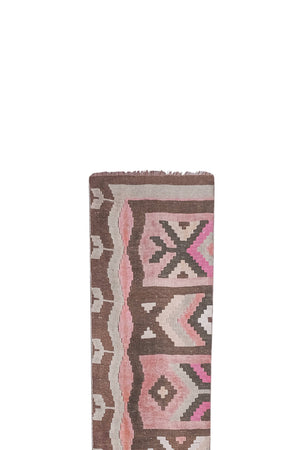 Vintage Turkish Kilim Runner 2'5'' x 20'8''
