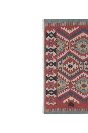 Vintage Turkish Kilim Rug 3'10'' x 5'7''