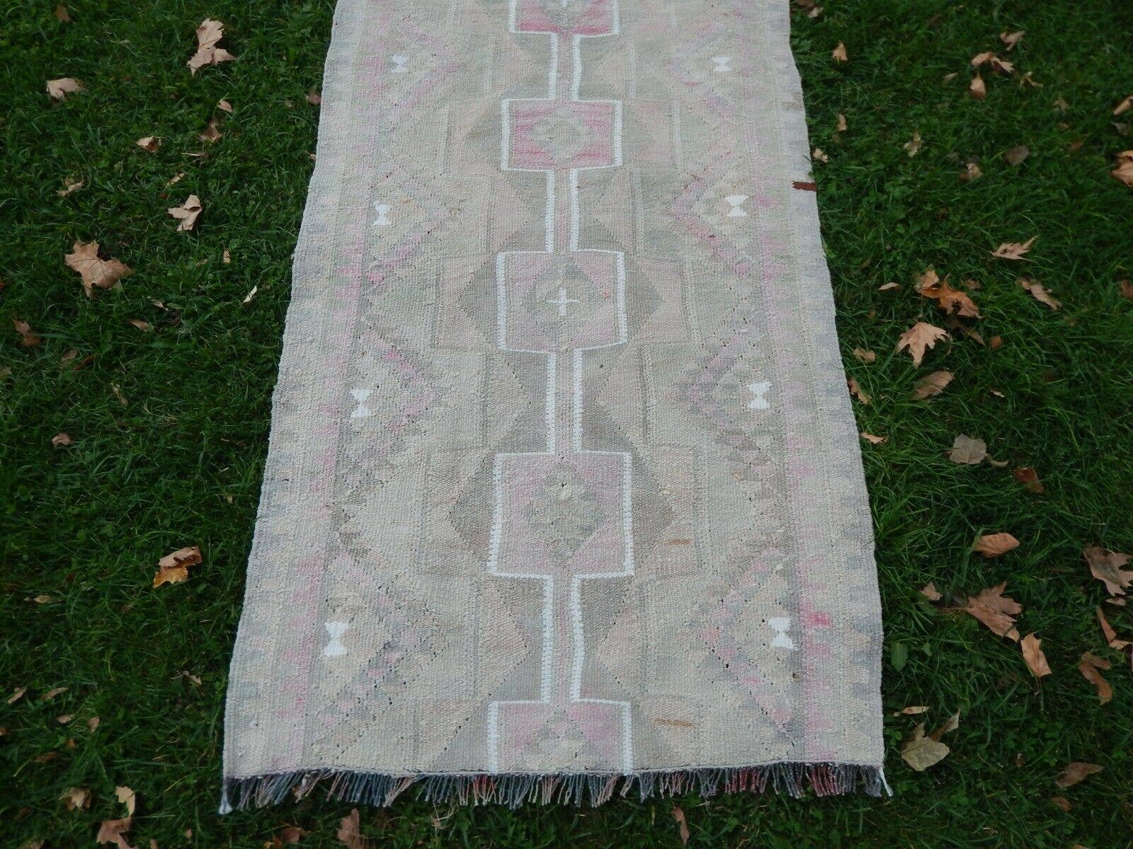 Vintage Herki Kilim Runner 2'11'' x 9'7''