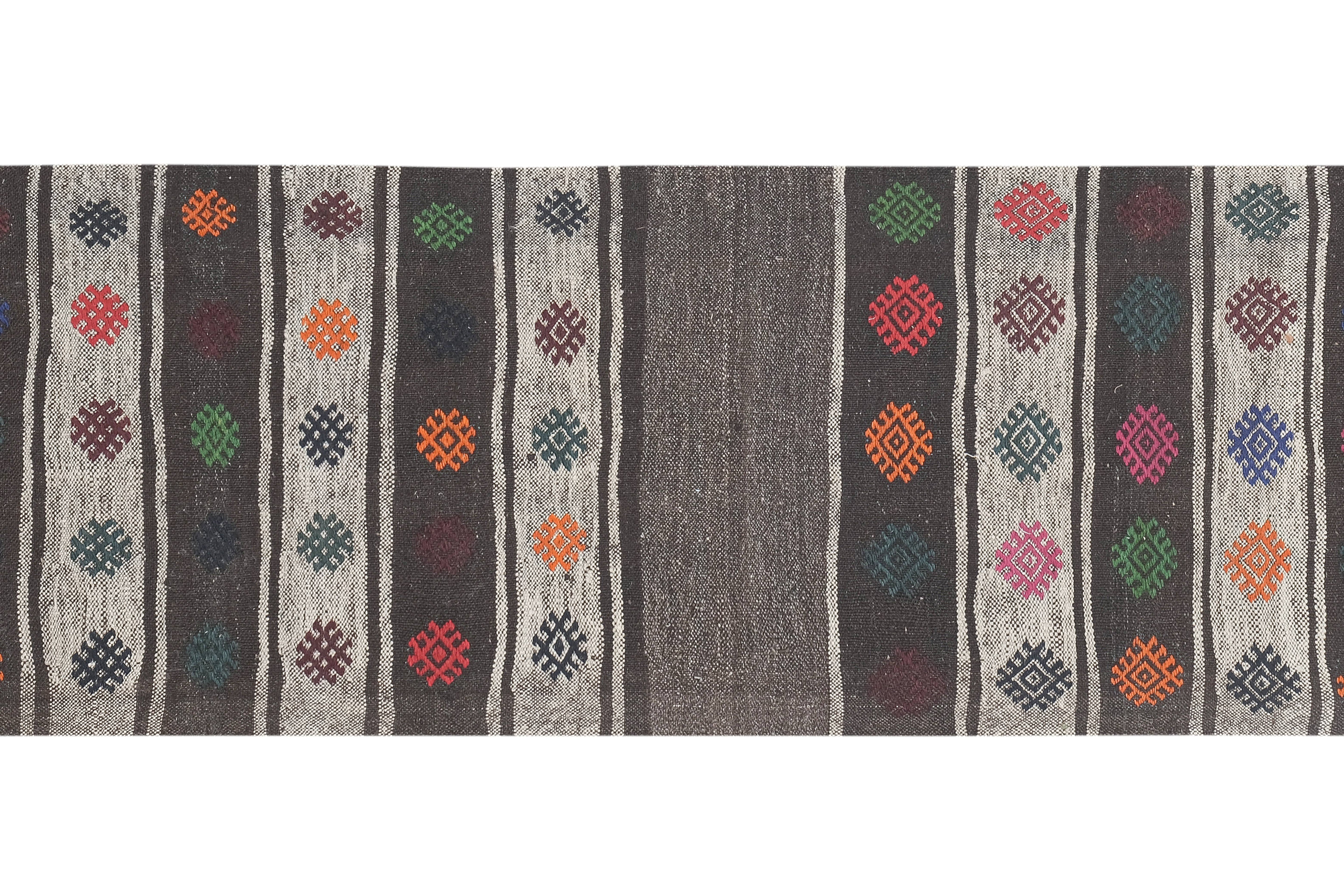 Vintage Turkish Kilim Runner 2'1'' x 6'6''